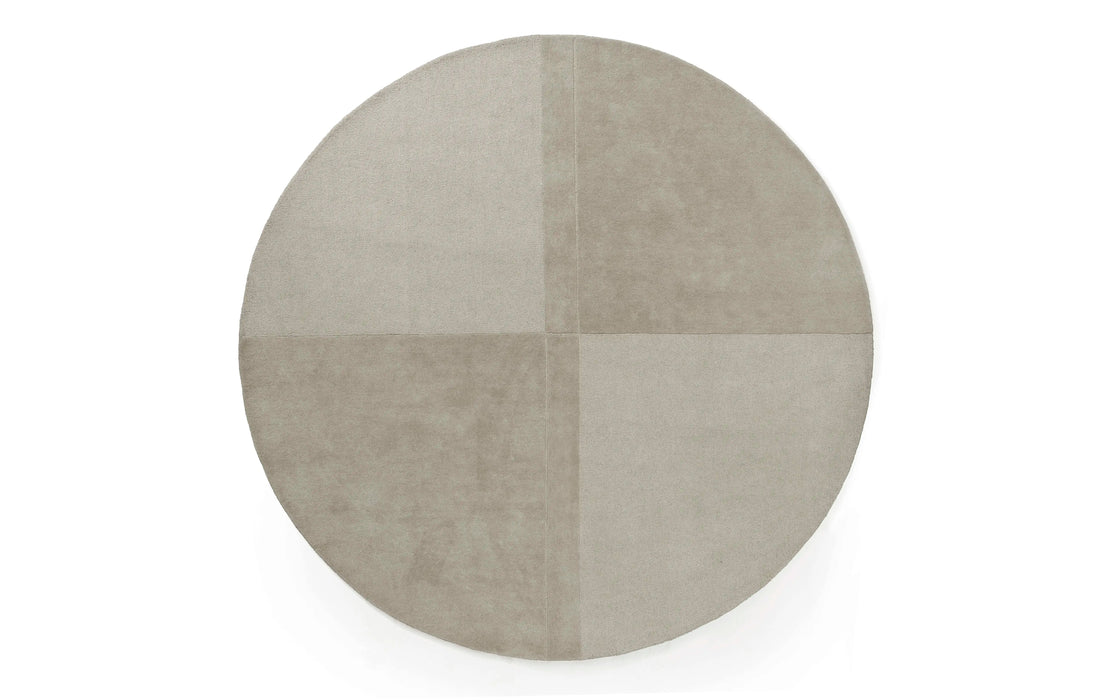 Level Rug Ø280 cm Warm Grey