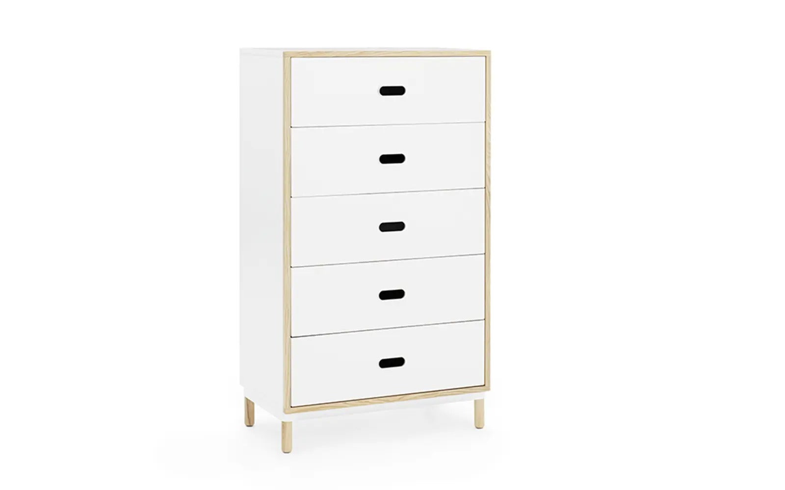Kabino Dresser w. 5 Drawers White