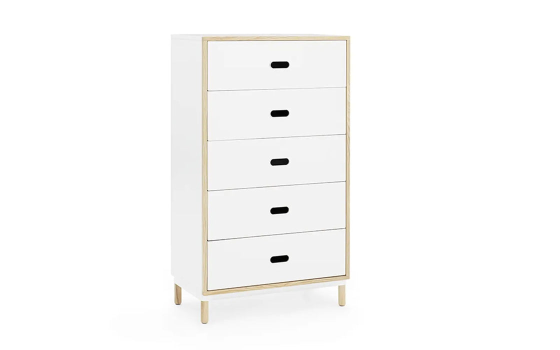 Kabino Dresser w. 5 Drawers White