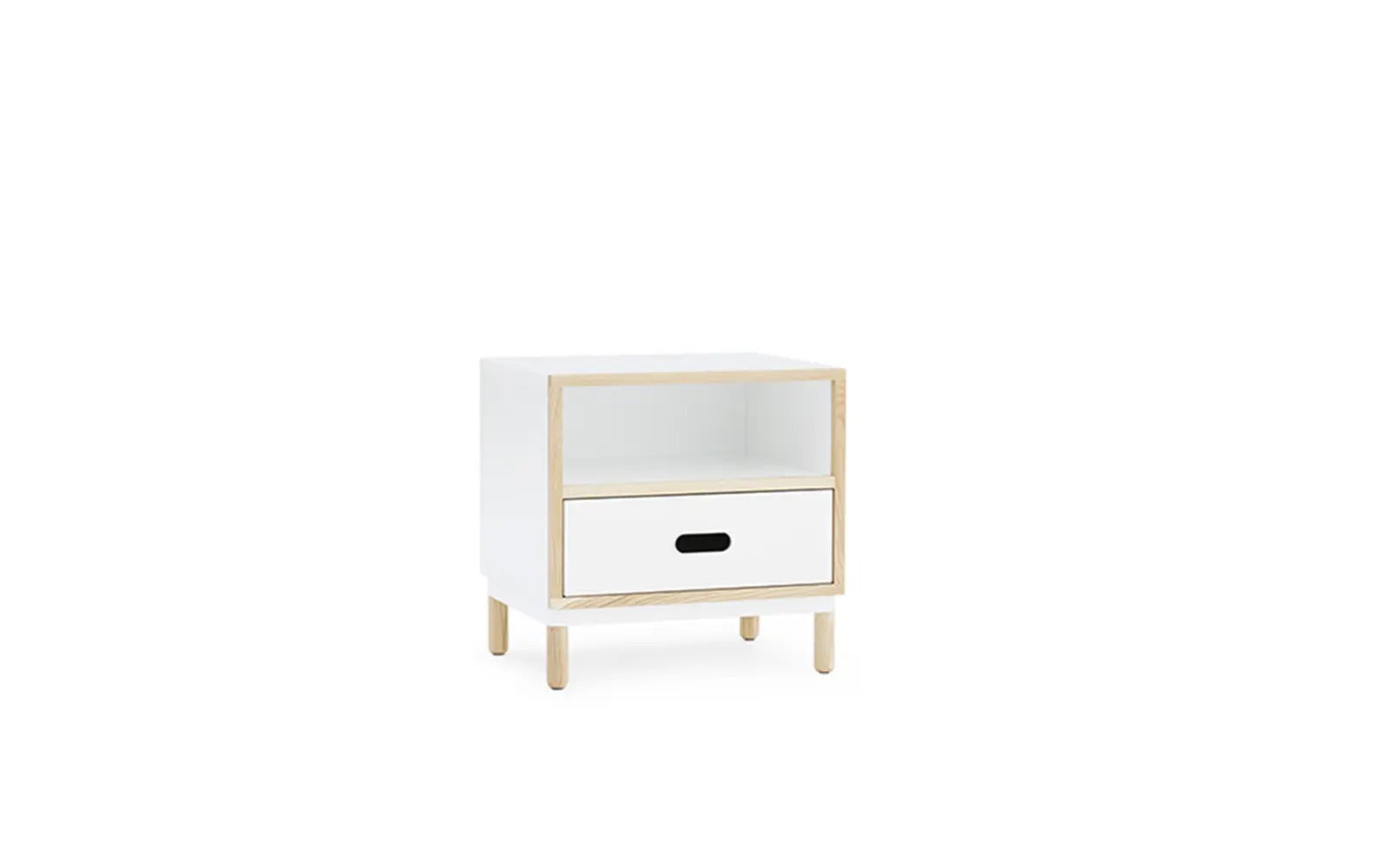 Kabino Bedside Table White