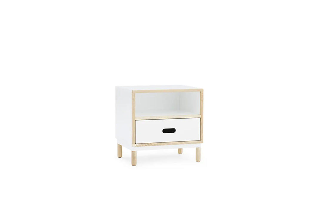 Kabino Bedside Table White