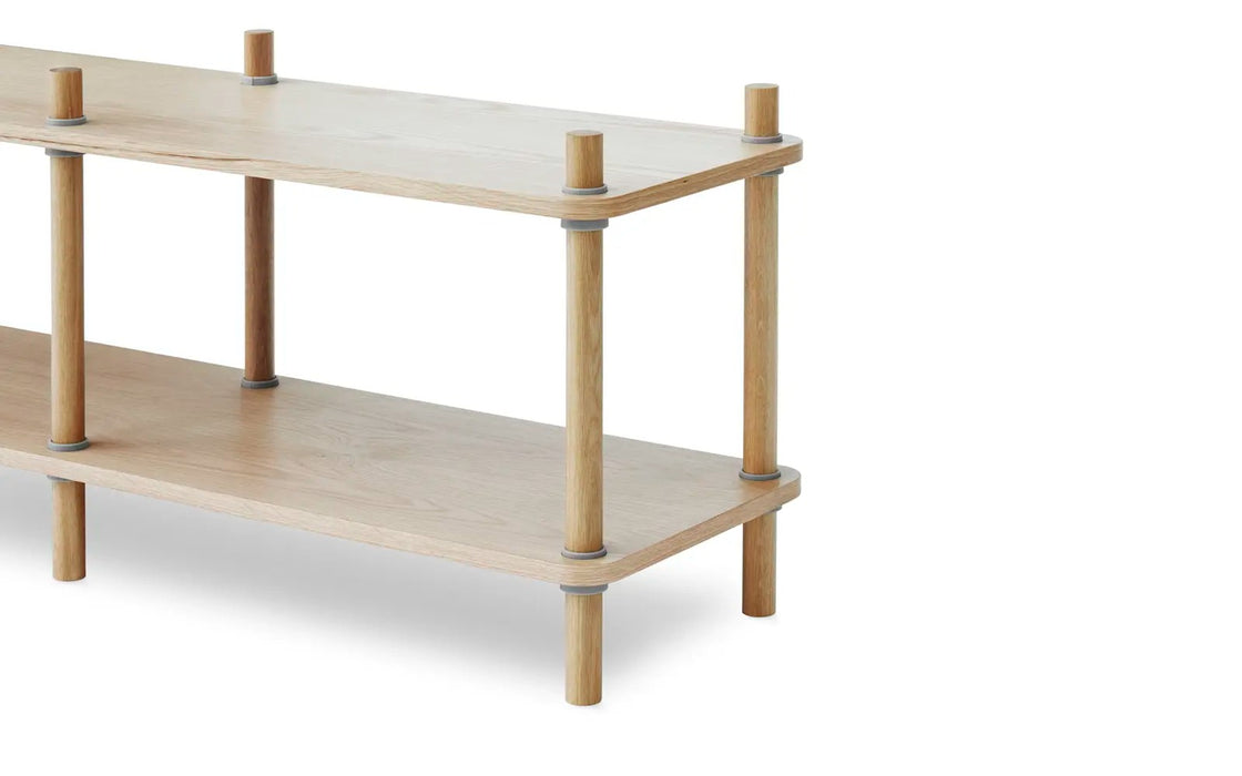 Jam Bookcase 6 poles Oak/grey