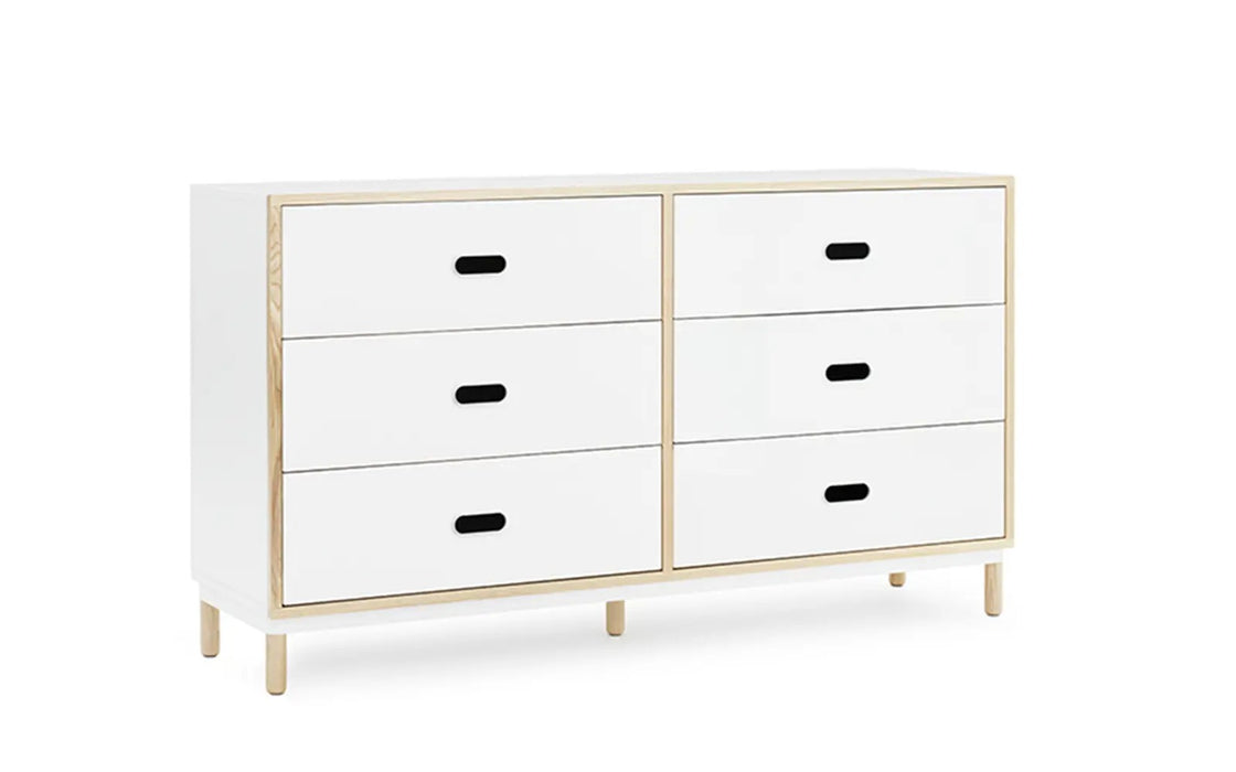 Kabino Dresser w. 6 Drawers White