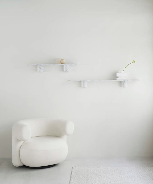 Sten Shelf 80 cm White Marble