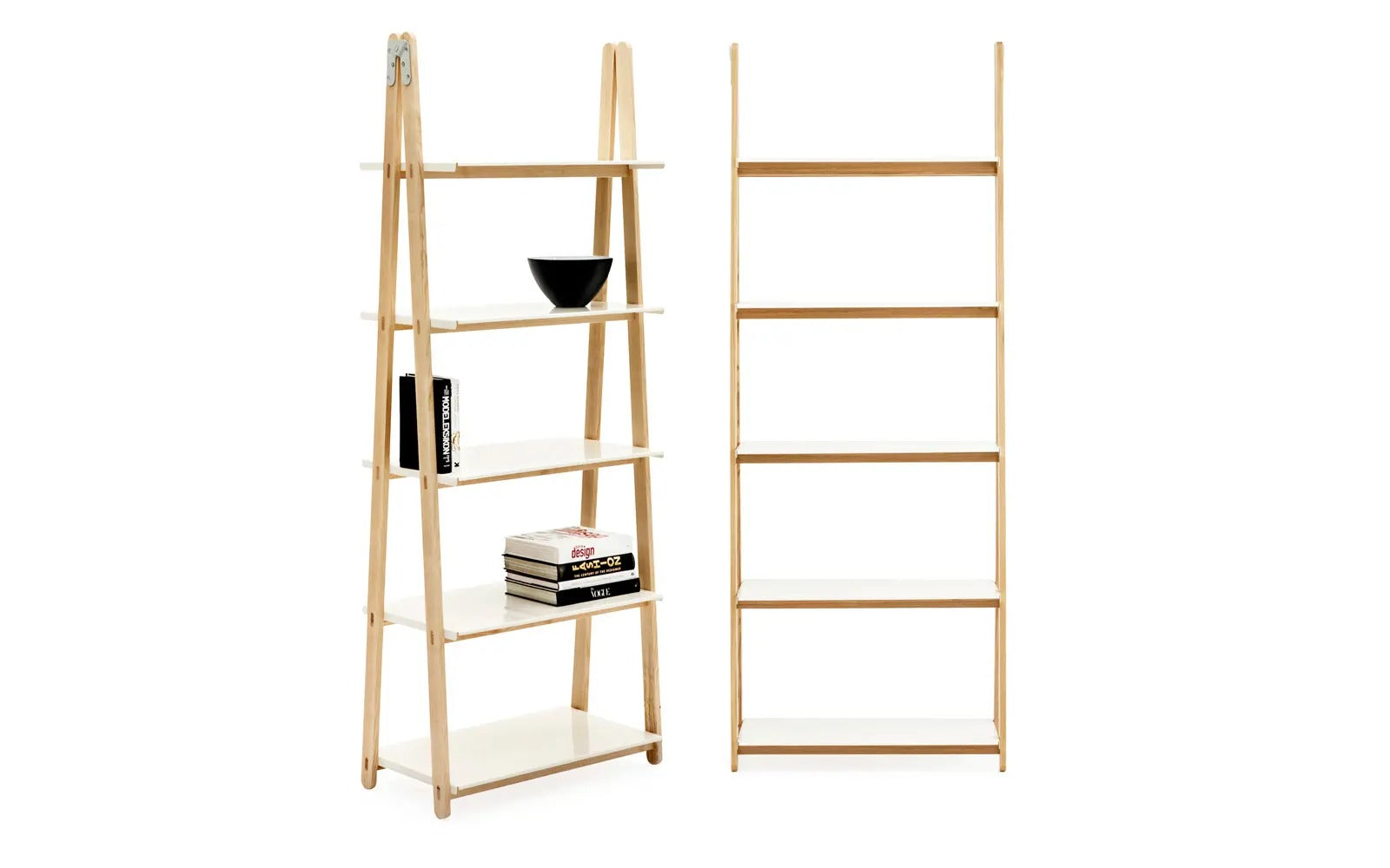 One Step Up Bookcase High White
