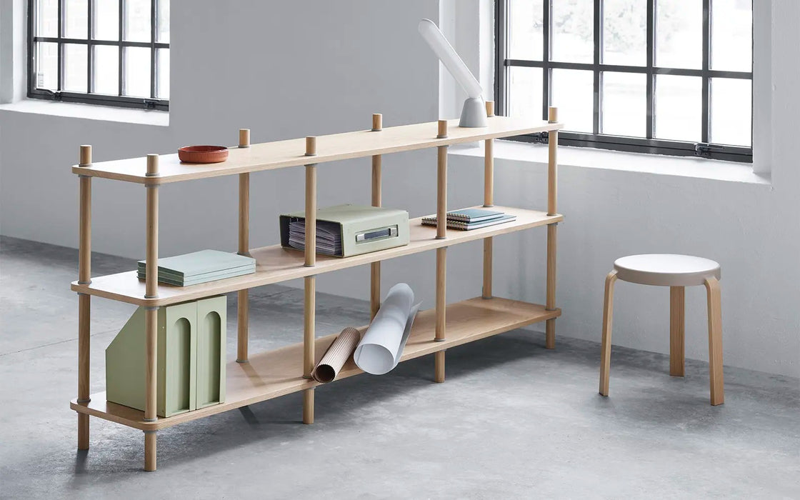 Jam Bookcase 8 poles Oak/grey