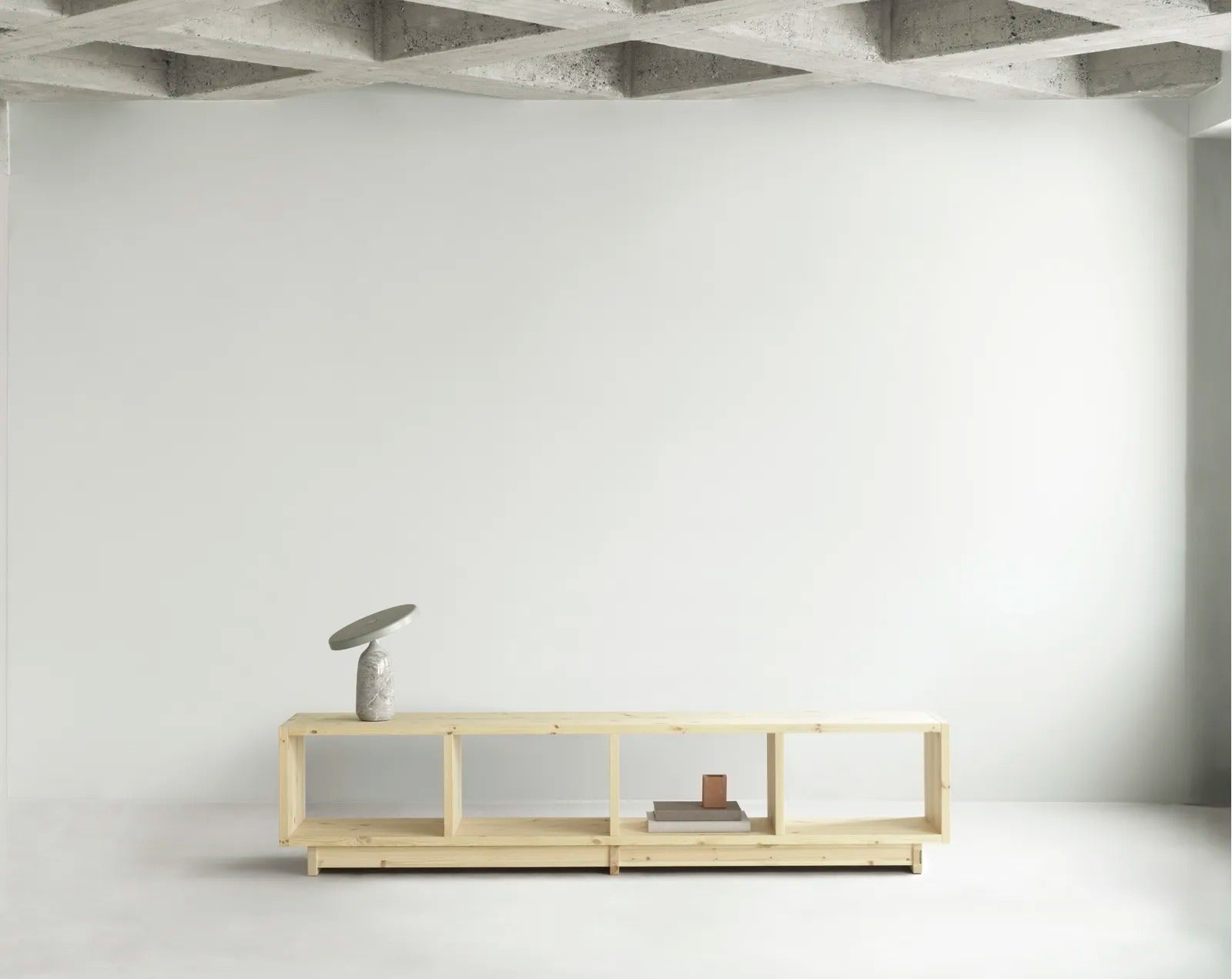 Fyr Bookcase Low Pine