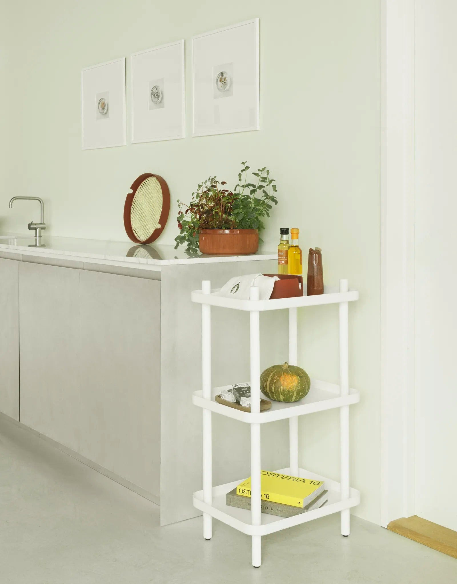 Block Shelf White/White