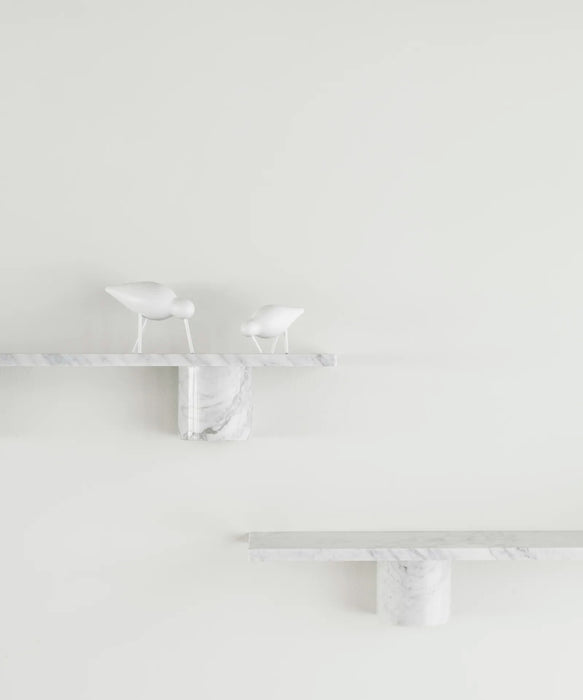 Sten Shelf 80 cm White Marble