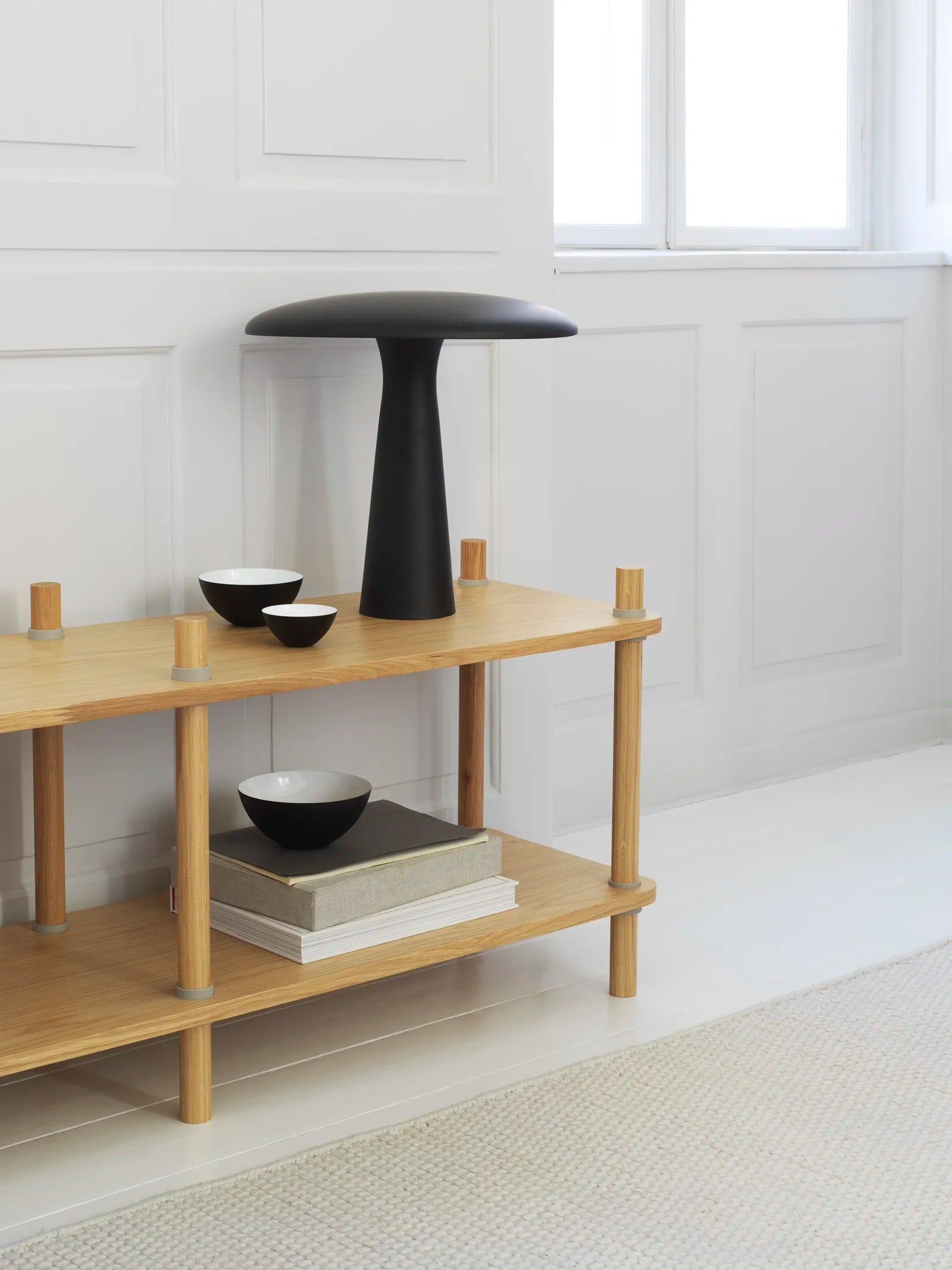 Jam Bookcase 8 poles Oak/grey
