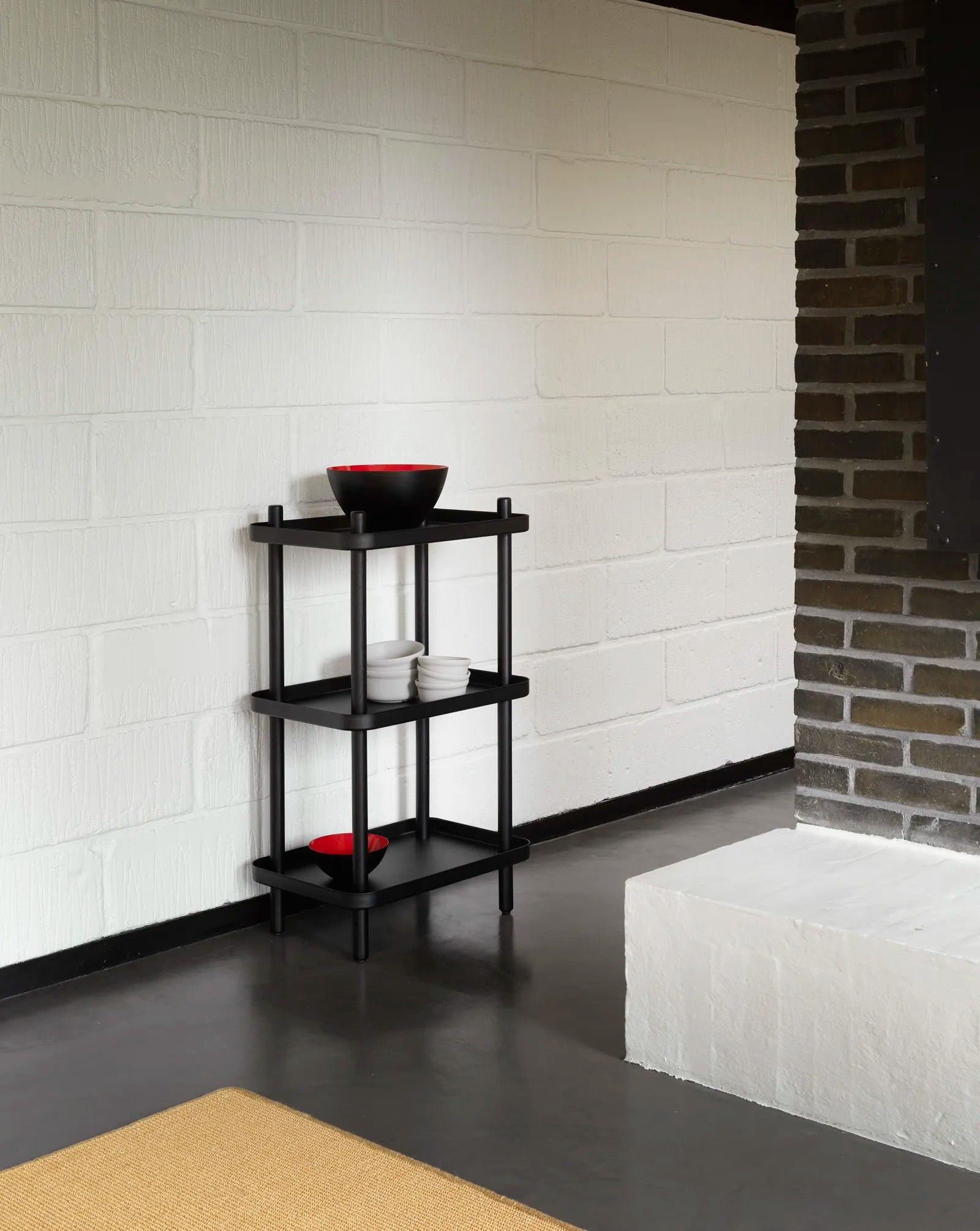 Block Shelf White/White