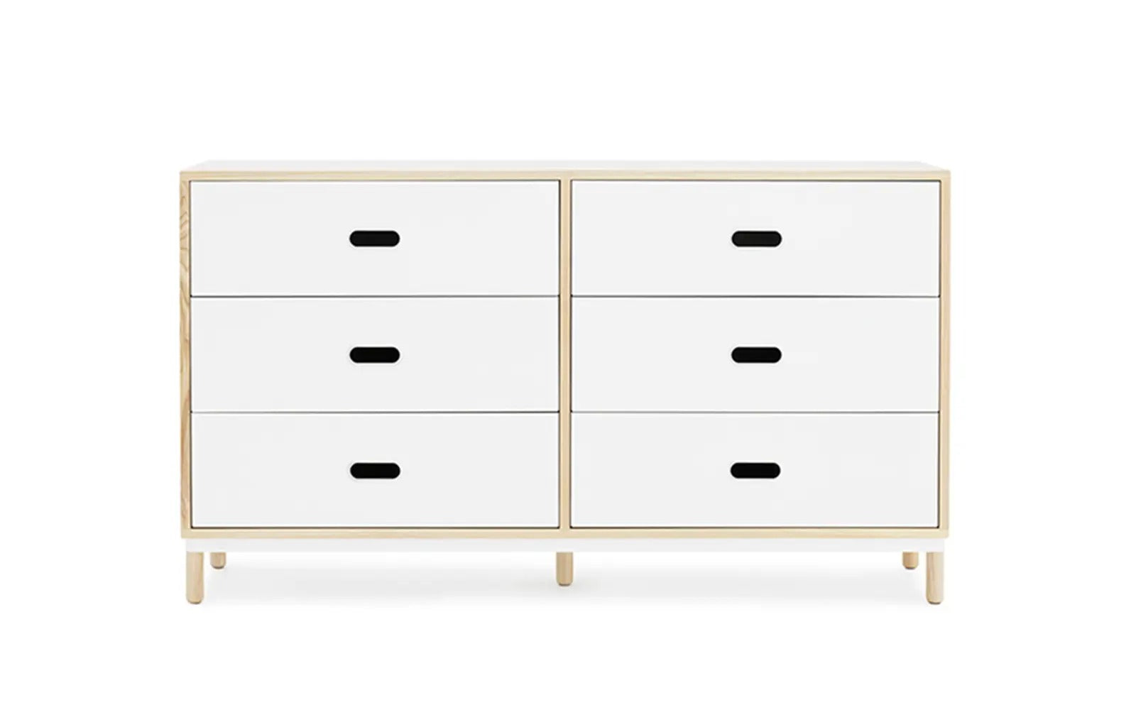 Kabino Dresser w. 6 Drawers White
