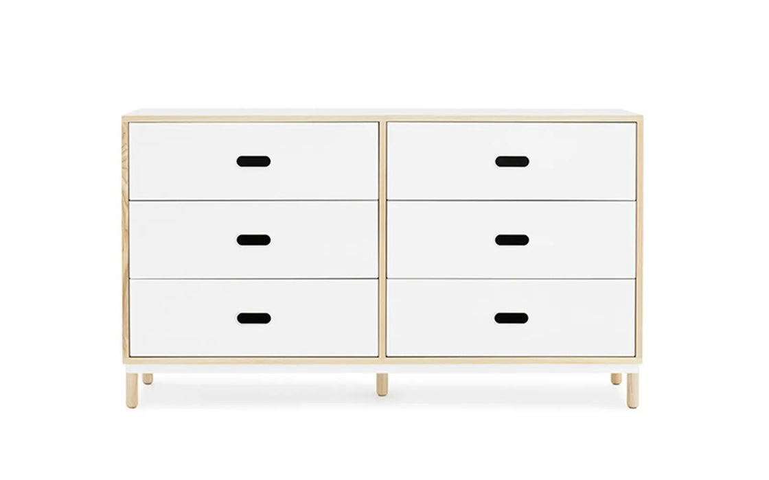 Kabino Dresser w. 6 Drawers White