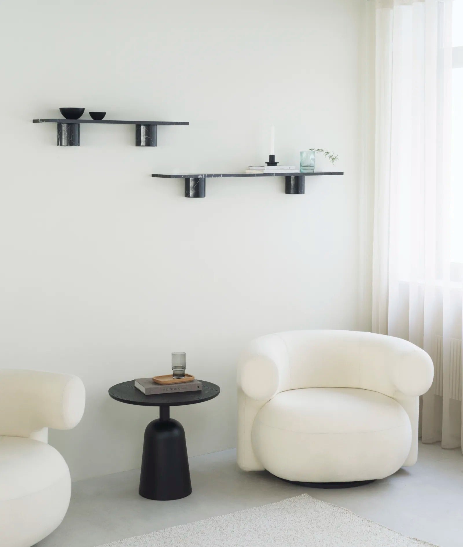 Sten Shelf 120 cm Black Marble
