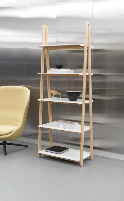 One Step Up Bookcase High White