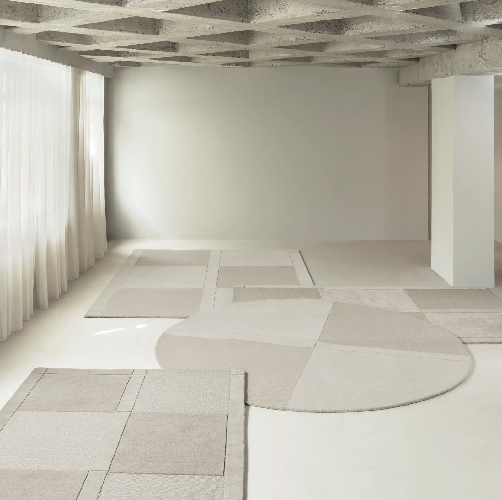Level Rug 200x300 cm Light Yellow