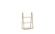 One Step Up Bookcase Low White
