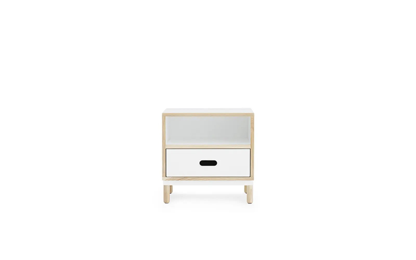 Kabino Bedside Table White