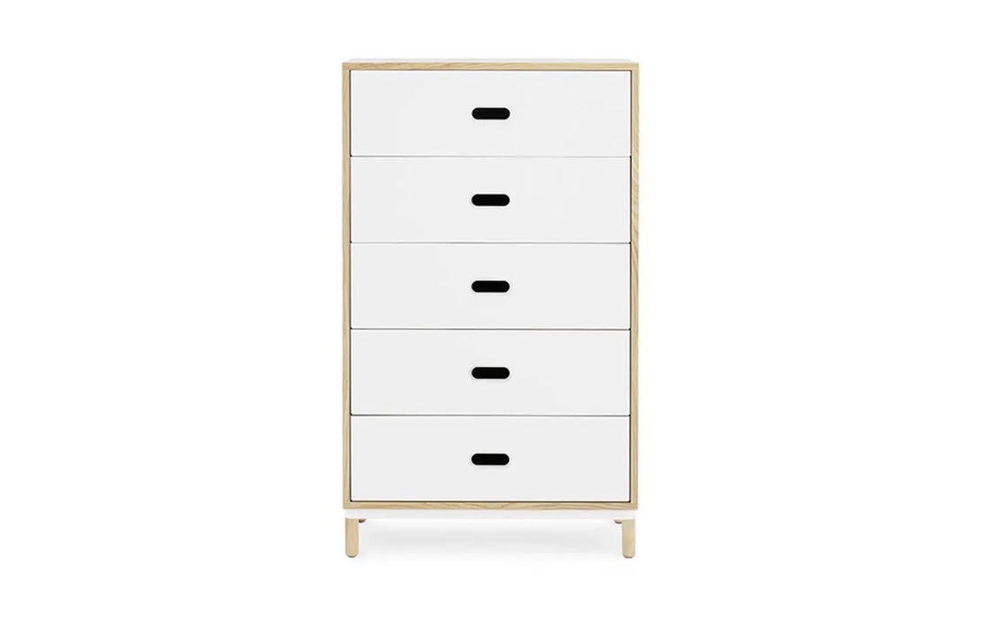 Kabino Dresser w. 5 Drawers White