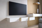 Floating TV Stand - White