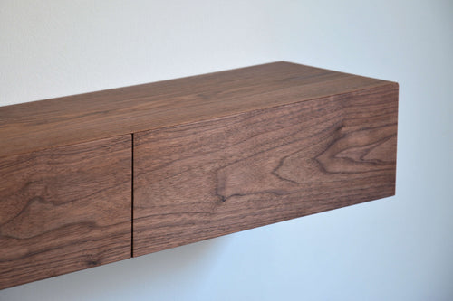 Walnut Floating Entryway Shelf