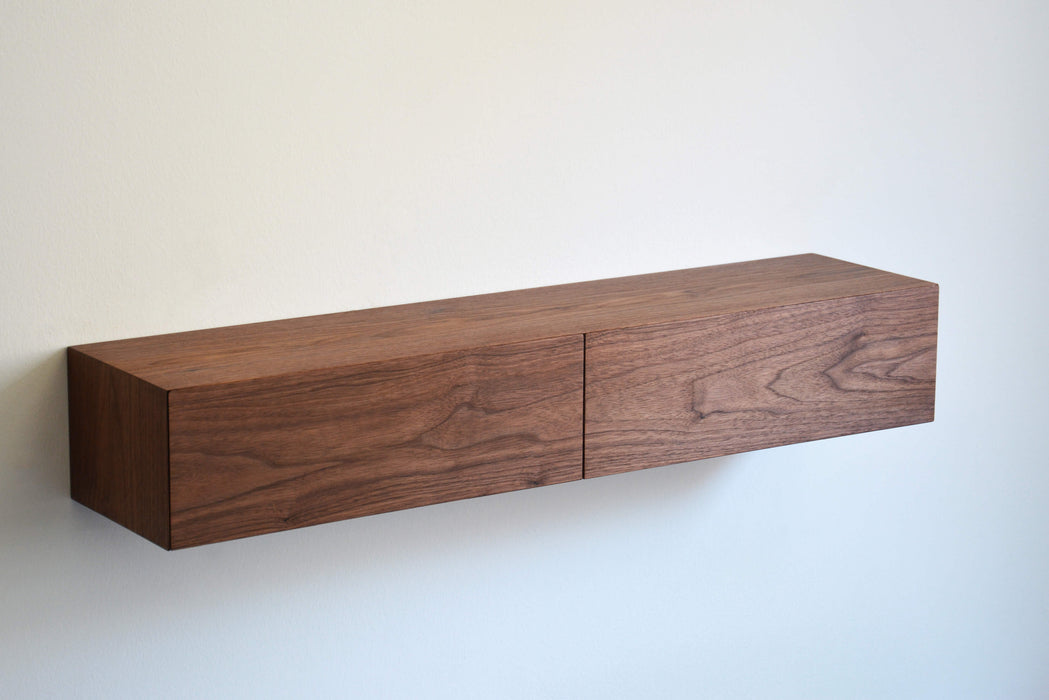 Walnut Floating Entryway Shelf