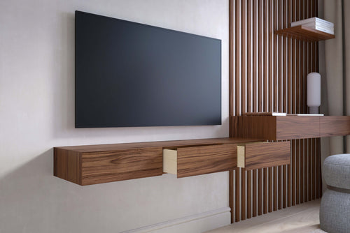 Floating TV Stand Walnut