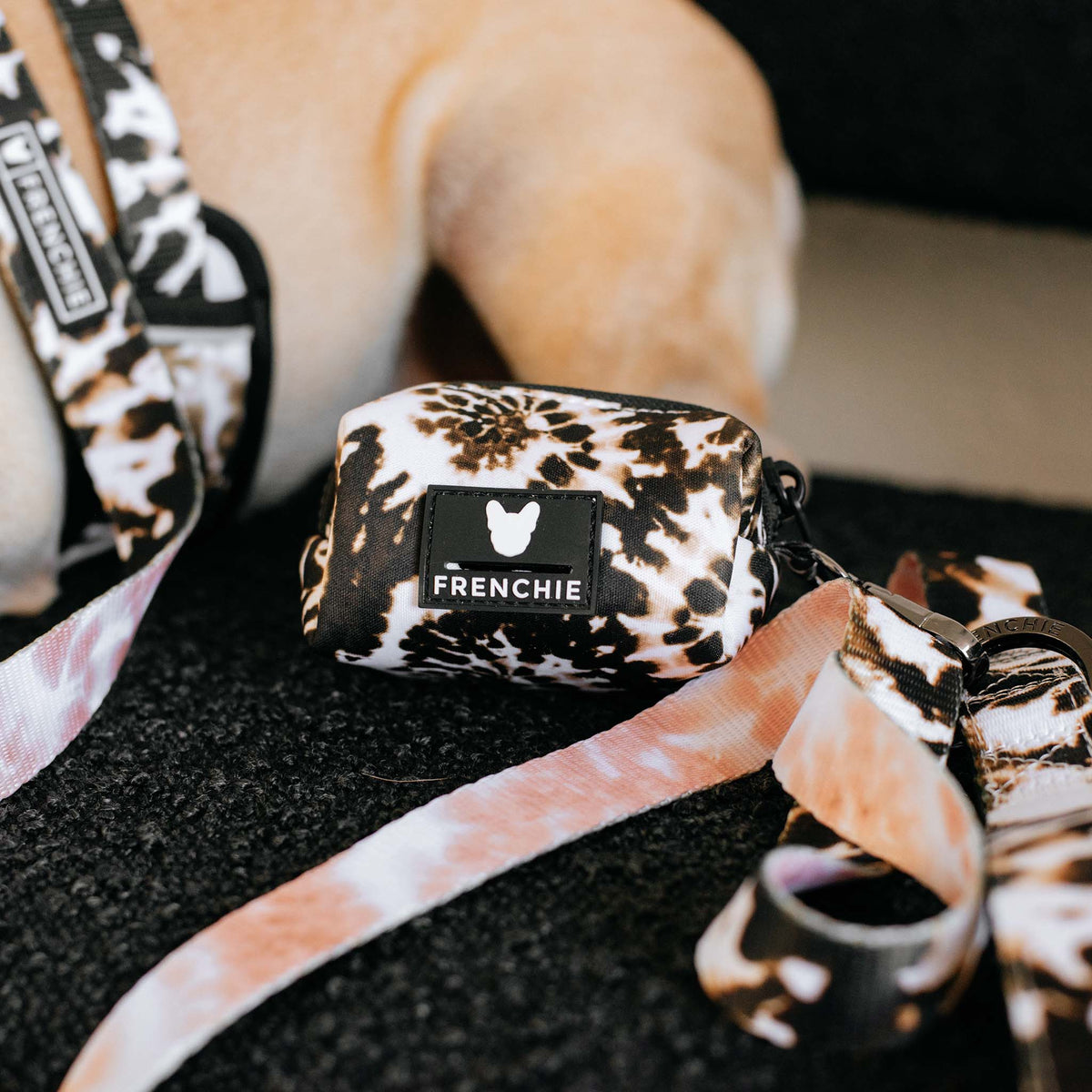 Frenchie Comfort Leash - Earthy Tie Dye