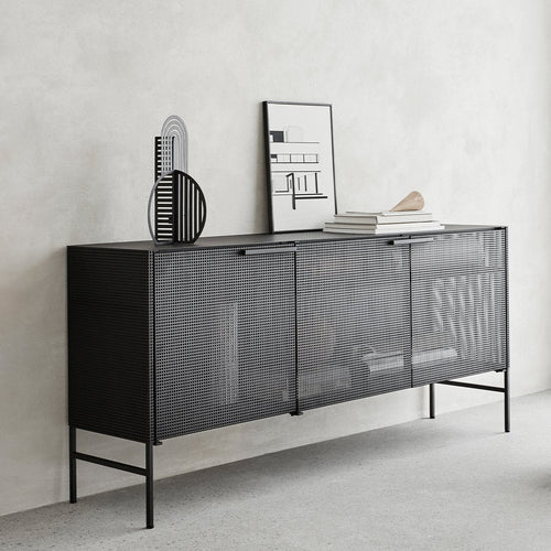 shop kristina dam studio grid sideboard black steel