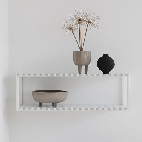 danish design white steel shelf kristina dam studio