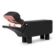 Kay Bojesen Hippo, Black, H: 4.9"