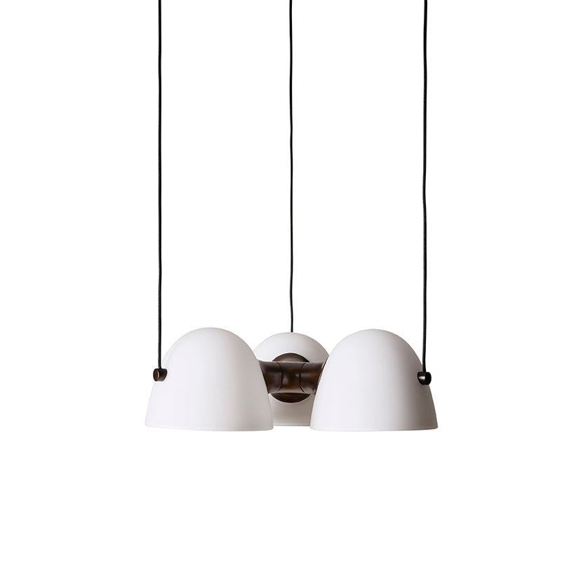 Fuse Triple Pendant Lamp - Burnished Brass