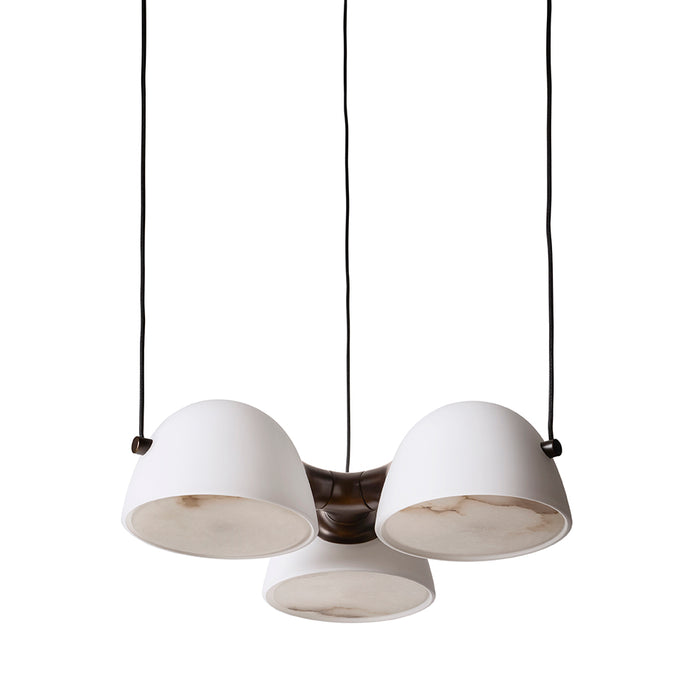 Fuse Triple Pendant Lamp - Burnished Brass