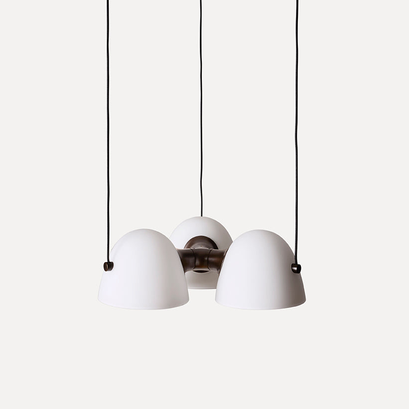 Fuse Triple Pendant Lamp - Burnished Brass