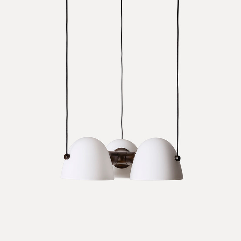 Fuse Triple Pendant Lamp - Burnished Brass