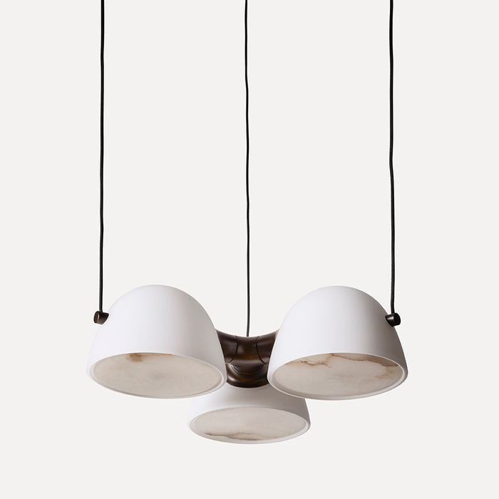 Fuse Triple Pendant Lamp - Burnished Brass