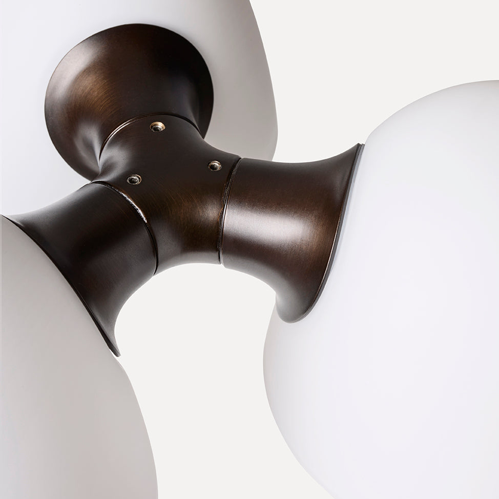 Fuse Triple Pendant Lamp - Burnished Brass
