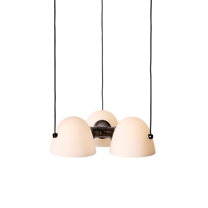 Fuse Triple Pendant Lamp - Burnished Brass