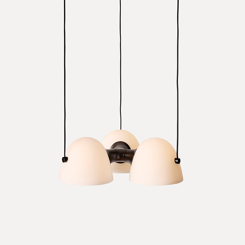 Fuse Triple Pendant Lamp - Burnished Brass