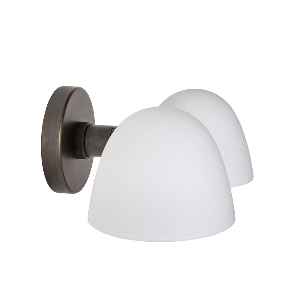 Fuse Double Wall Lamp - Burnished Brass