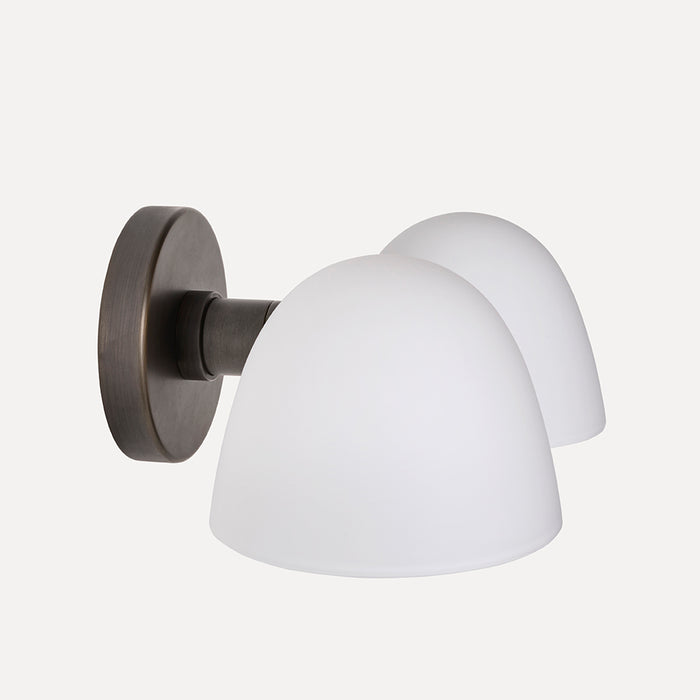 Fuse Double Wall Lamp - Burnished Brass