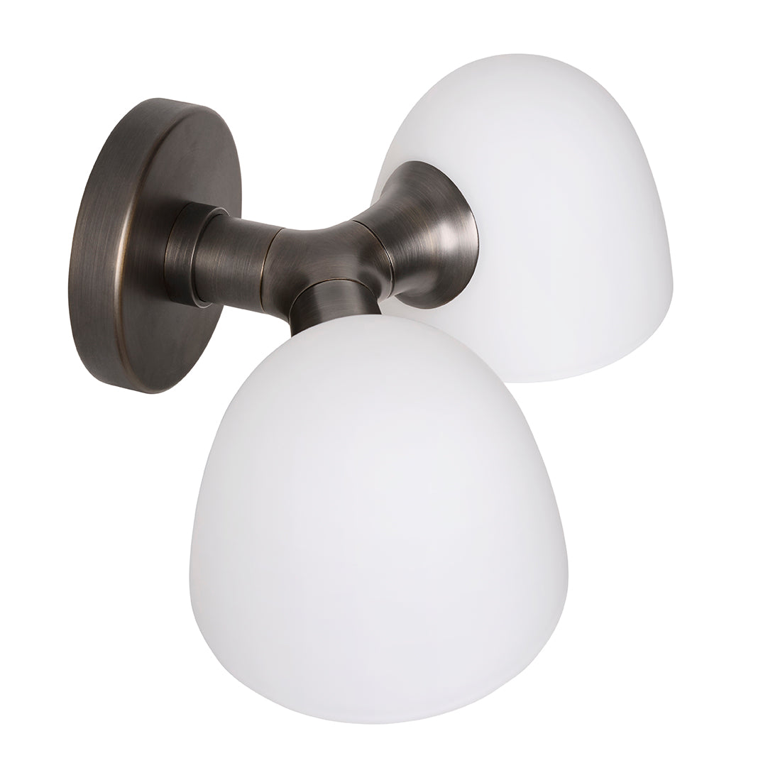 Fuse Double Wall Lamp - Burnished Brass