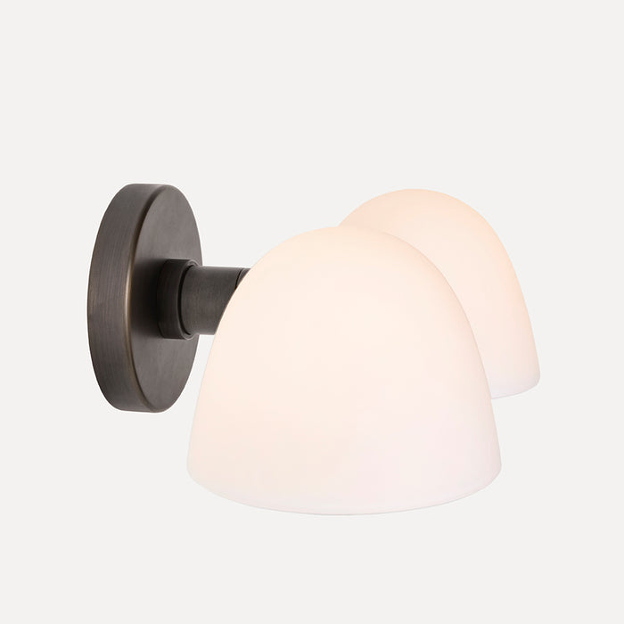 Fuse Double Wall Lamp - Burnished Brass