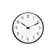 Arne Jacobsen Station Wall Clock, White/Black, Small, Ø: 6.3"
