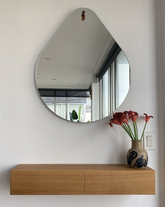 Oak Floating Entryway Shelf