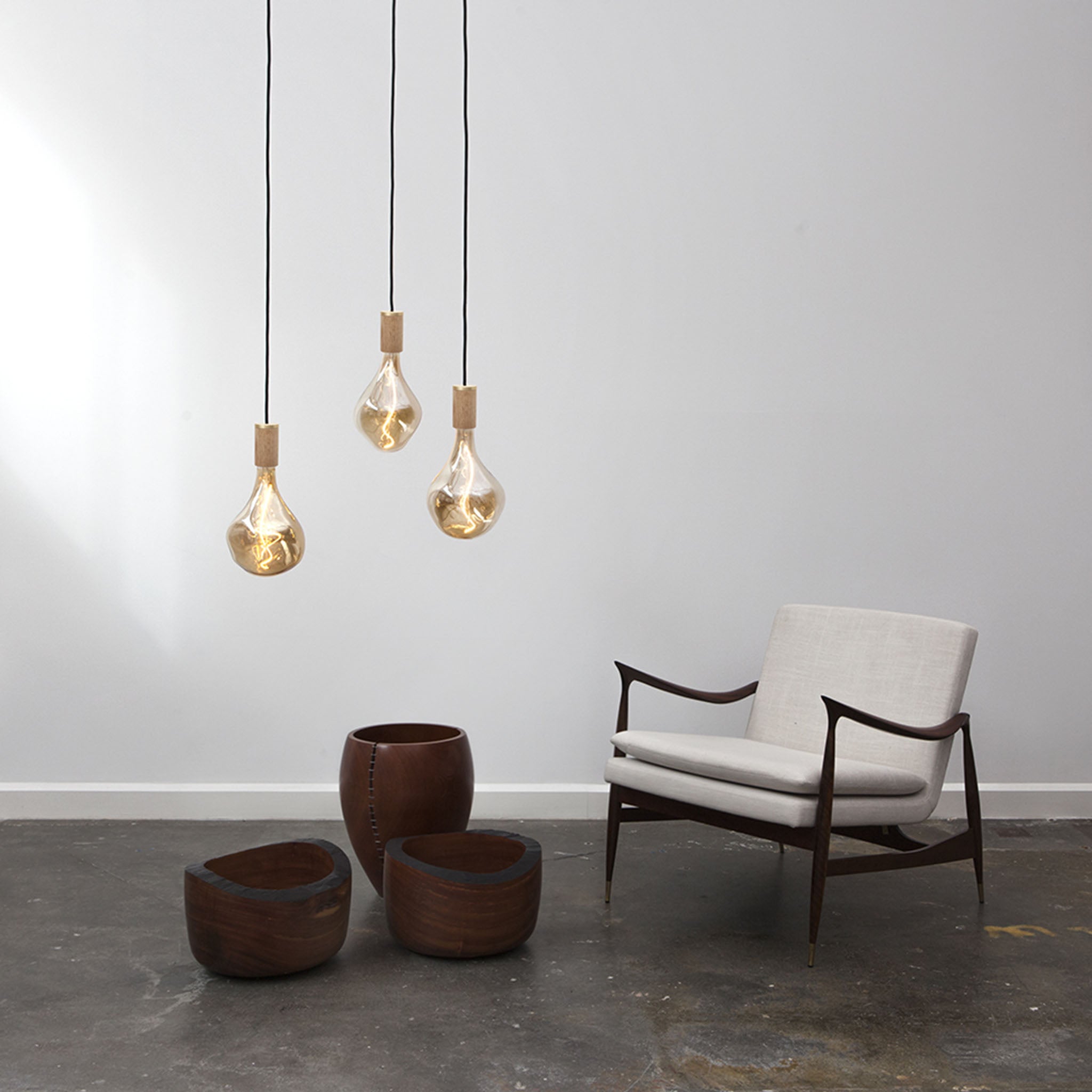 Voronoi II Pendant Light in Oak