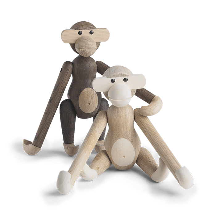 Kay Bojesen Monkey, Oak/Smoked Oak, Small