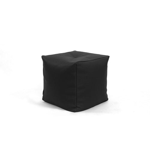 Otto Pouf w/o Button - Zenso Black Leather