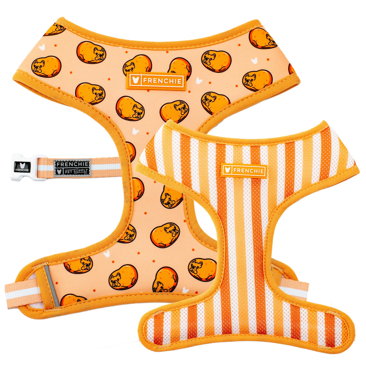 Frenchie Duo Reversible Harness - French Potato