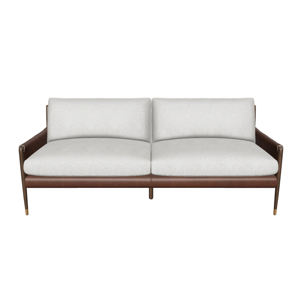 Mauti Sofa - Brown - Vault Fog/Bravo Cognac